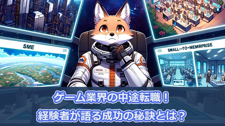 中途転職者がゲーム業界で成功する秘訣！