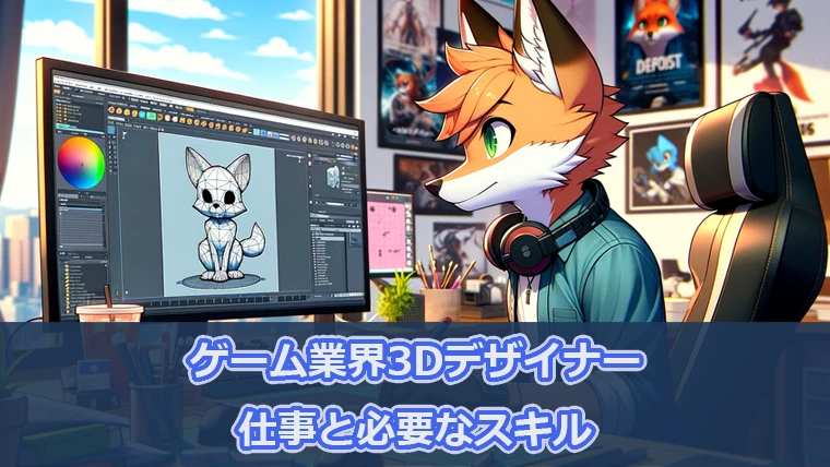 ゲーム業界3Dデザイナーの仕事と必要なスキル