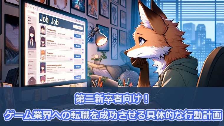 第二新卒者向け！ゲーム業界への転職を成功させる具体的な行動計画