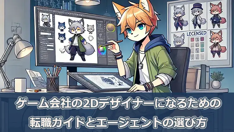 ゲーム会社で2Dデザイナーになるための転職ガイド【エージェントの選び方】