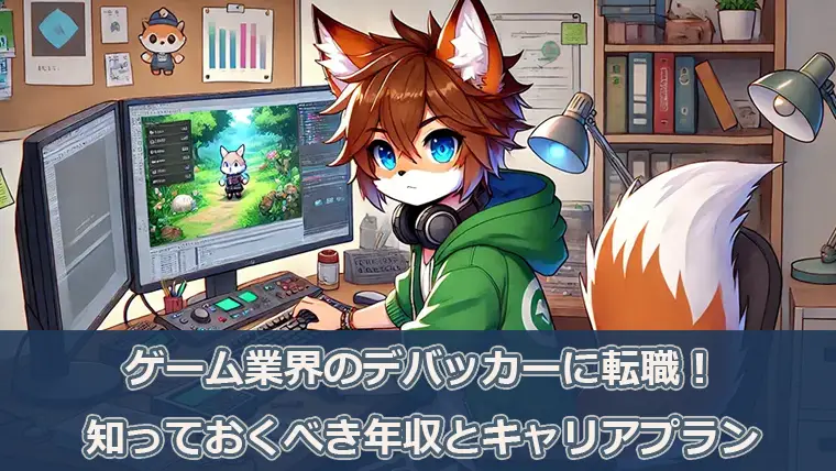 ゲームデバッガーに転職する方法と知っておくべき年収とキャリアプラン