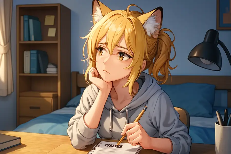 悩みを整理している