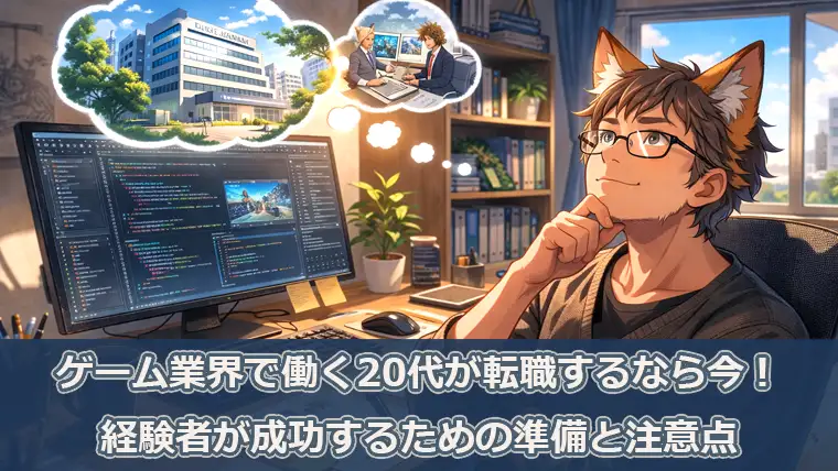 ゲーム業界で働く20代が転職するなら今！経験者が成功するための準備と注意点