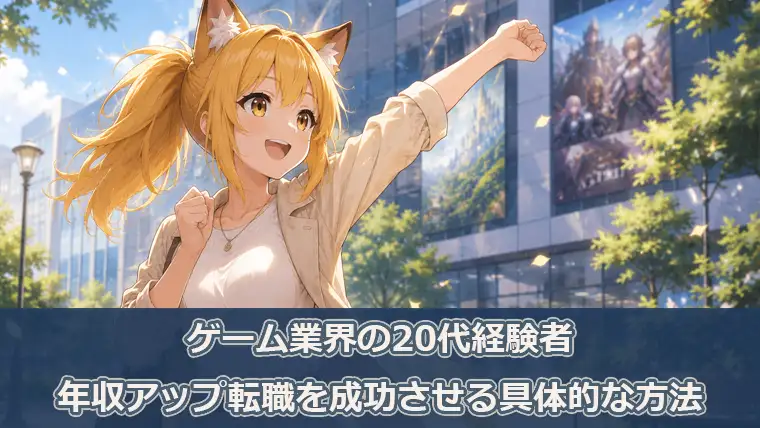 ゲーム業界の20代経験者が年収アップ転職を成功させる具体的な方法